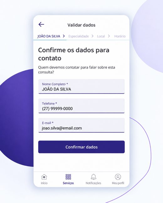 Confirme o contato