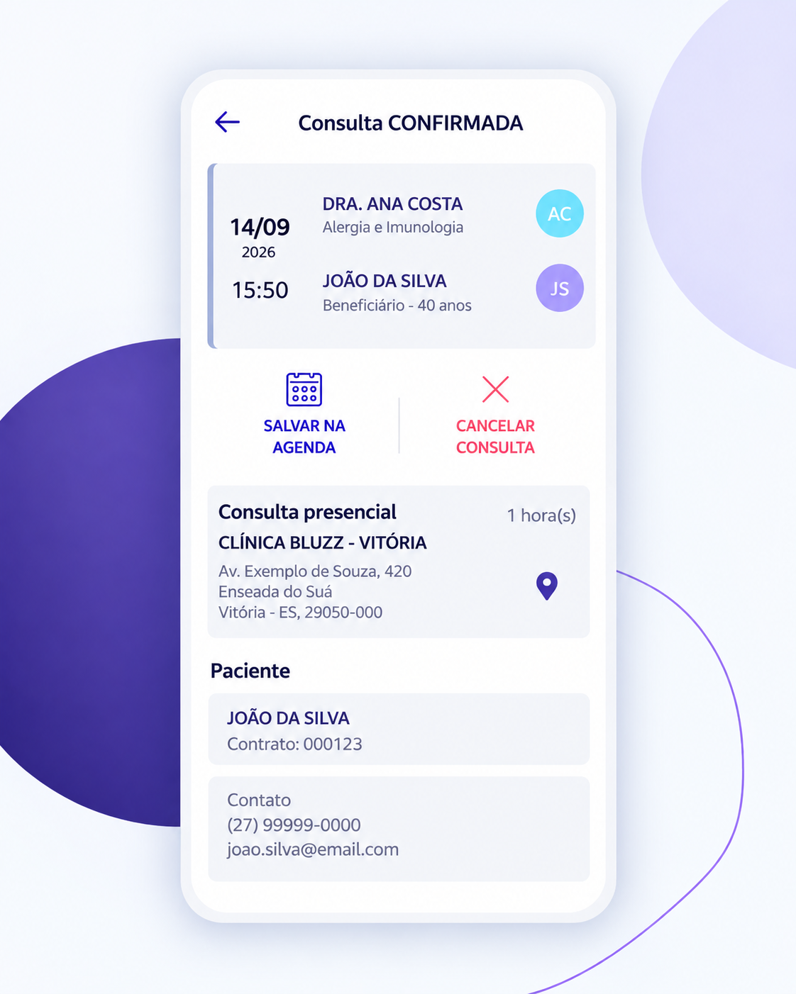 Consulta confirmada