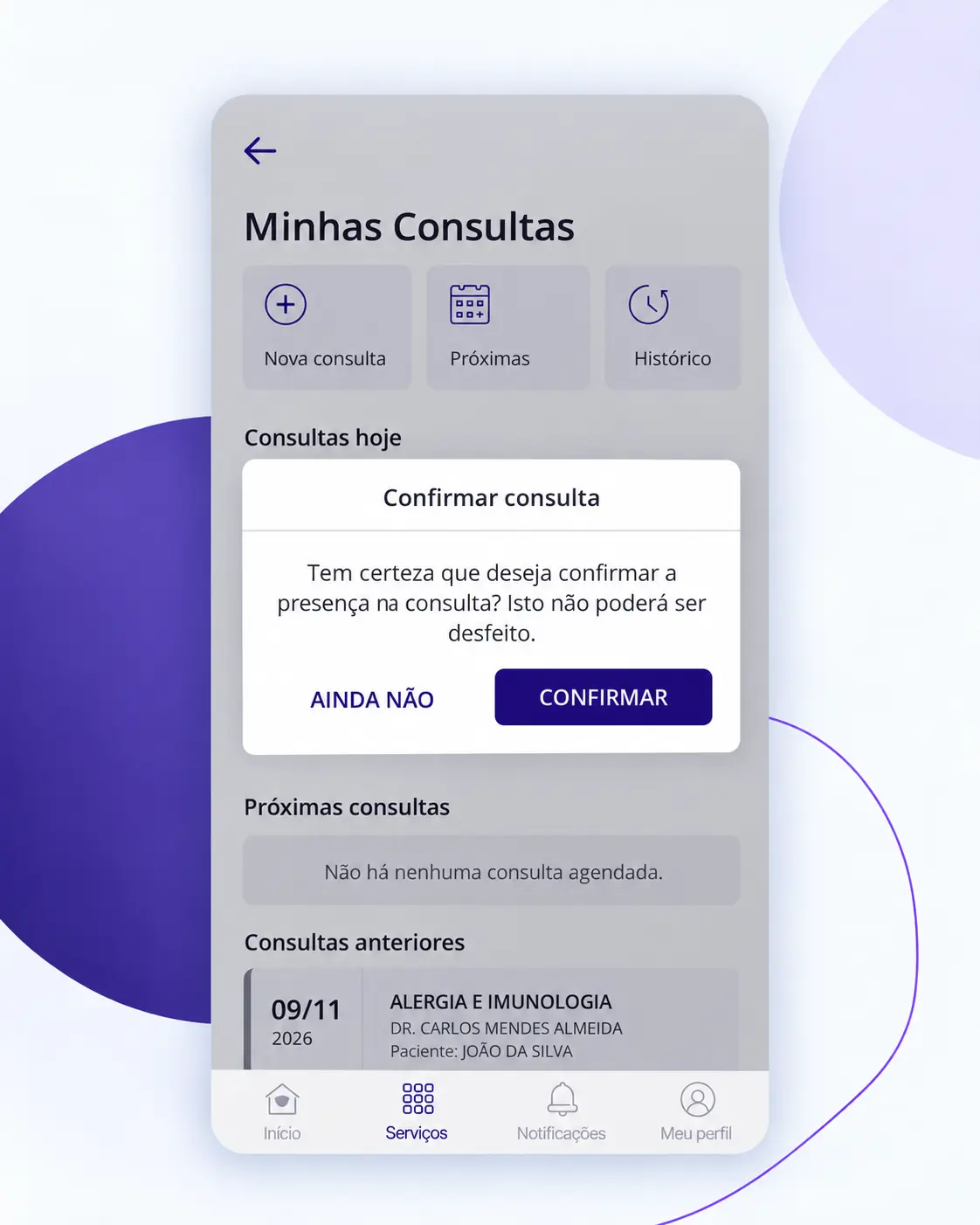 Confirmação de presença