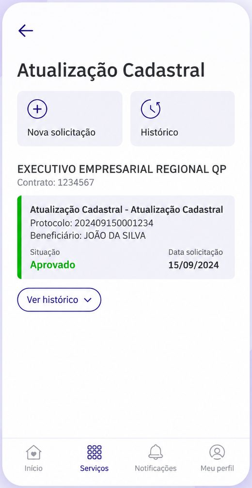 Solicitações em aberto