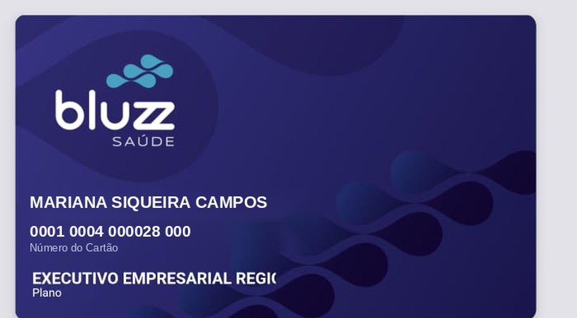 Frente do cartão virtual