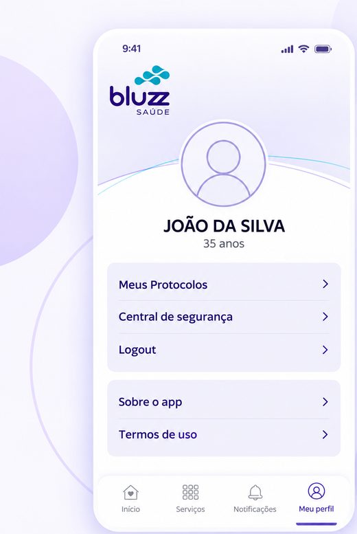 Tela de perfil do beneficiário